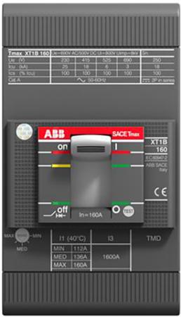 

ABB 1SDA066807R1 Выключатель автоматический XT1B 160 TMD 100-1000 3p F F