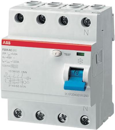 ABB 2CSF204001R3630 Выкл.диф.тока 4мод. F204 AC-63/0,3