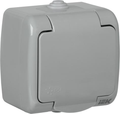 

Розетка IEK ERA12-K03-16-54 16 А серый