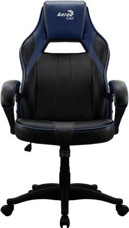 Кресло для геймера Aerocool AC40C AIR Black Blue , черно-синее, до 150 кг, ШxДxВ : 64x67x111-119см, газлифт класс 3 до 100 мм, механизм "Бабочка"