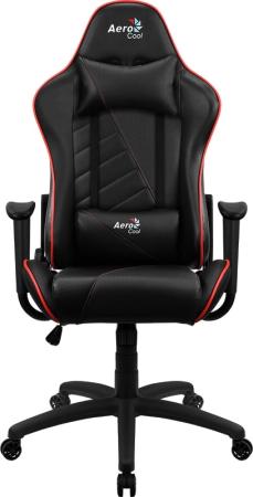 Кресло для геймеров Aerocool AC110 AIR Black Red чёрный с красным