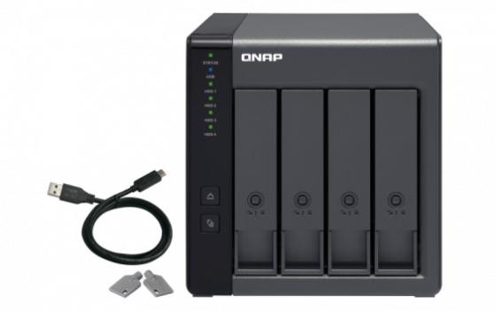 channel QNAP TR-004 4 Bay 2.5/3.5 SATA  USB Type-C Direct Attached Storage with Hardware RAID