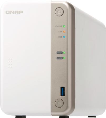 

channel QNAP TS-251B-2G 2-Bay NAS, Intel Celeron J3355 2-core 2.0GHz (up to 2.5GHz), 2 GB DDR3L (1 x 2 GB) up to 8 GB (2 x 4 GB), 1xGbE, 4K HDMI