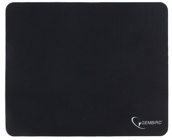Коврик для мыши Gembird MP-BLACK, черный, размеры 220*180*1мм, полиэстер+резина