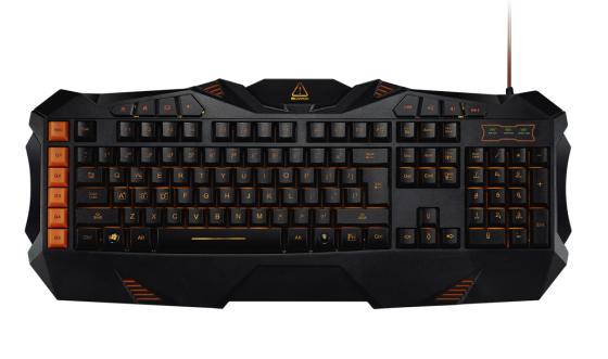 

CANYON CND-SKB3-RU {Wired multimedia gaming keyboard with lighting effect, Marco setting function G1-G5 five keys. Numbers 118keys, RU layout, cable}