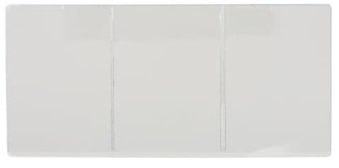Обложка для автодокументов, ПВХ, 262х122 мм, трехсекционная, прозрачная, ДПС, 1415