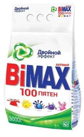 Фото - Стиральный порошок-автомат 3 кг, BIMAX (Бимакс) 100 пятен (Нэфис Косметикс), 502-1 стиральный порошок bimax 3 кг автомат color