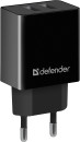 Defender Сетевой адаптер 2xUSB, 2.1А , черный (UPA-22) (83579)