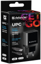 Сетевое зарядное устройство Defender UPC-11 2.1A USB черный 835565