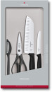 Набор ножей кухон. Victorinox Swiss Classic Kitchen (6.7133.4G) компл.:4шт черный подар.коробка