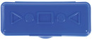 Пенал пластиковый ПИФАГОР однотонный, ассорти 4 цвета, 20х7х4 см, 2281142