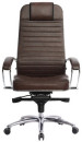 Кресло офисное МЕТТА "SAMURAI" KL-1, кожа, темно-коричневое3