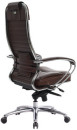 Кресло офисное МЕТТА "SAMURAI" KL-1, кожа, темно-коричневое4