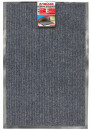 Коврик входной ворсовый влаго-грязезащитный ЛАЙМА/ЛЮБАША, 60х90 см, ребристый, толщина 7 мм, серый, 602867