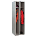 Шкаф металлический для одежды ПРАКТИК "LS-21", двухсекционный, 1830х575х500 мм, 29 кг2