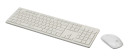 Клавиатура + мышь Oklick 240M клав:белый мышь:белый USB беспроводная slim Multimedia2