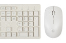 Клавиатура + мышь Oklick 240M клав:белый мышь:белый USB беспроводная slim Multimedia4