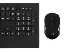 Клавиатура + мышь Oklick 222M клав:черный мышь:черный USB беспроводная slim Multimedia4