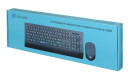 Клавиатура + мышь Oklick 222M клав:черный мышь:черный USB беспроводная slim Multimedia7