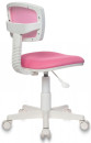 Кресло детское Бюрократ CH-W299/PK/TW-13A спинка сетка розовый TW-06A TW-13A (пластик белый)4