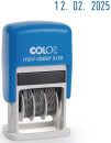 Датер Colop S 120/BL BANK пластик автоматический 1стр. мес.:цифровое синий шир.:3.8мм выс.:1.9мм