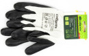 Перчатки полиэфирные с черным нитрильным покрытием маслобензостойкие, L, 15 класс вязки// Сибртех2