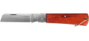 Нож складной, 200 мм, прямое лезвие, деревянная ручка// Sparta