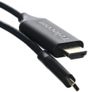 Кабель-адаптер USB3.1 Type-Cm --> HDMI A(m) 4K@60Hz, 1.8m, Telecom <TCC008-1.8M>