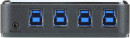 Переключатель Aten US434-AT USB, 4 ПК> 4 устройства, 4 USB B-тип > 4 USB A-тип, Male > Female, со шнурами A-B 2х1.2м.+2х1.8м. для подкл. к управ. комп2