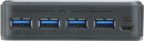 Переключатель Aten US434-AT USB, 4 ПК> 4 устройства, 4 USB B-тип > 4 USB A-тип, Male > Female, со шнурами A-B 2х1.2м.+2х1.8м. для подкл. к управ. комп3