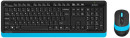 A-4Tech Клавиатура + мышь A4 Fstyler FG1010  BLUE клав:черный/синий мышь:черный/синий USB беспроводная [1147572]