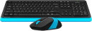 A-4Tech Клавиатура + мышь A4 Fstyler FG1010  BLUE клав:черный/синий мышь:черный/синий USB беспроводная [1147572]2