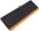 Клавиатура проводная A4TECH Fstyler FK10 USB черный оранжевый2