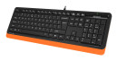 Клавиатура проводная A4TECH Fstyler FK10 USB черный оранжевый3