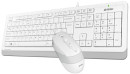 A-4Tech Клавиатура + мышь A4 Fstyler F1010 WHITE клав:белый/серый мышь:белый/серый USB [1147556]2