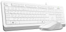 A-4Tech Клавиатура + мышь A4 Fstyler F1010 WHITE клав:белый/серый мышь:белый/серый USB [1147556]3