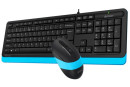 A-4Tech Клавиатура + мышь A4 Fstyler F1010 BLUE клав:черный/синий мышь:черный/синий USB[1147546]4