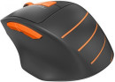 Мышь беспроводная A4TECH Fstyler FG30 серый оранжевый USB2