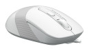 Мышь проводная A4TECH Fstyler FM10 белый серый USB3