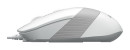Мышь проводная A4TECH Fstyler FM10 белый серый USB5