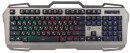 Клавиатура проводная Oklick 747G USB черный серый