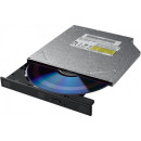LiteOn Slim DVDRW DU-8AESH-01-B-PLDS SATA, DVD±R 8x, DVD±RW 8/6x, DVD±R DL 6x, DVD-RAM 5x, CD-RW 24x, CD-R 24x, DVD-ROM 8x, CD 24x, 9.5mm, Black, OEM3