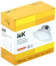 Iek LDVO0-1701-09-3000-K01 Светильник LED ДВО 1701 белый круг 9Вт 3000K IP40 {пластик. корпус, диам 126 мм}2