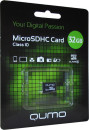 Micro SecureDigital 32Gb QUMO QM32GMICSDHC10U1NA {MicroSDHC Class 10 UHS-I}