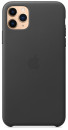 Чехол Apple Leather Case для iPhone 11 Pro Max чёрный MX0E2ZM/A3