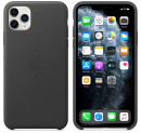 Чехол Apple Leather Case для iPhone 11 Pro Max чёрный MX0E2ZM/A5
