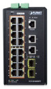 IP30 Industrial L2+/L4 16-Port 1000T 802.3at PoE+ 2-Port 1000T + 2-port 100/1000X SFP Full Managed Switch (-40 to 75 C, dual redundant power input on 48~56VDC terminal block, DIDO, ERPS Ring Supported, 1588)2