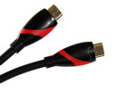 Кабель HDMI 1.8м VCOM Telecom CG525-R-1.8 круглый черный/красный