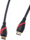 Кабель HDMI 0.5м VCOM Telecom CG525-R-0.5 круглый черный/красный2