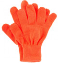 Перчатки трикотажные, акрил, цвет: оранжевый, двойная манжета, Россия// СИБРТЕХ2